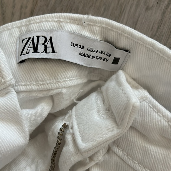 Zara white mom jeans size 0 - Picture 7 of 7